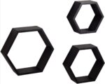 Wall Shelf - Set of 3 Pcs - Hexagon Shaped -Grey