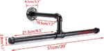 Wall Mount Double Tube Hanger Holder Rack Clothes - Image 11