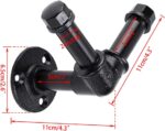 Wall Mount Double Tube Hanger Holder Rack Clothes - Image 13