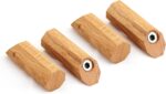 Set of 4 hooks natural wood wall hooks, modern decorative - Image 2
