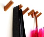 Set of 4 hooks natural wood wall hooks, modern decorative - Image 4