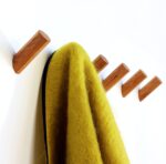 Set of 4 hooks natural wood wall hooks, modern decorative - Image 7