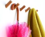 Set of 4 hooks natural wood wall hooks, modern decorative - Image 5