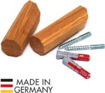 Set of 4 hooks natural wood wall hooks, modern decorative - Image 6