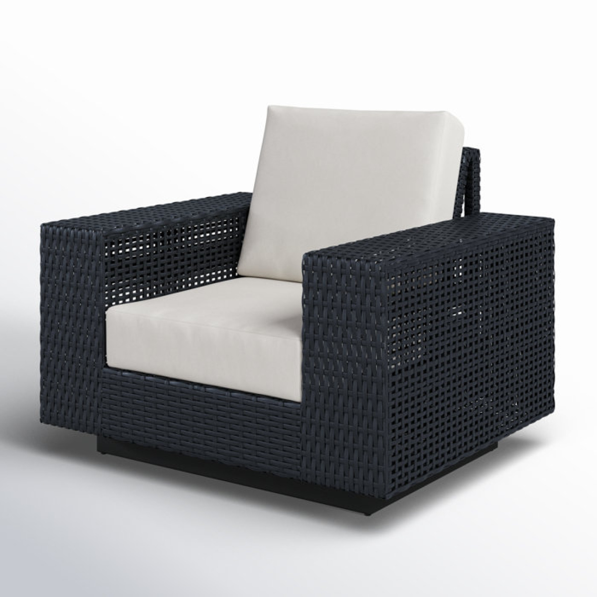 Aceline Wicker Outdoor Swivel Lounge Chair with Sunbrella Cushions - Image 3