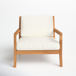 Adagio Outdoor Solid Teak Wood Wide Armchair with Cushions