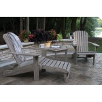 Akiva Outdoor Adirondack Chair With Table