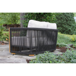 Aniston 59'' Teak Outdoor Loveseat with Sunbrella Cushions - Image 3
