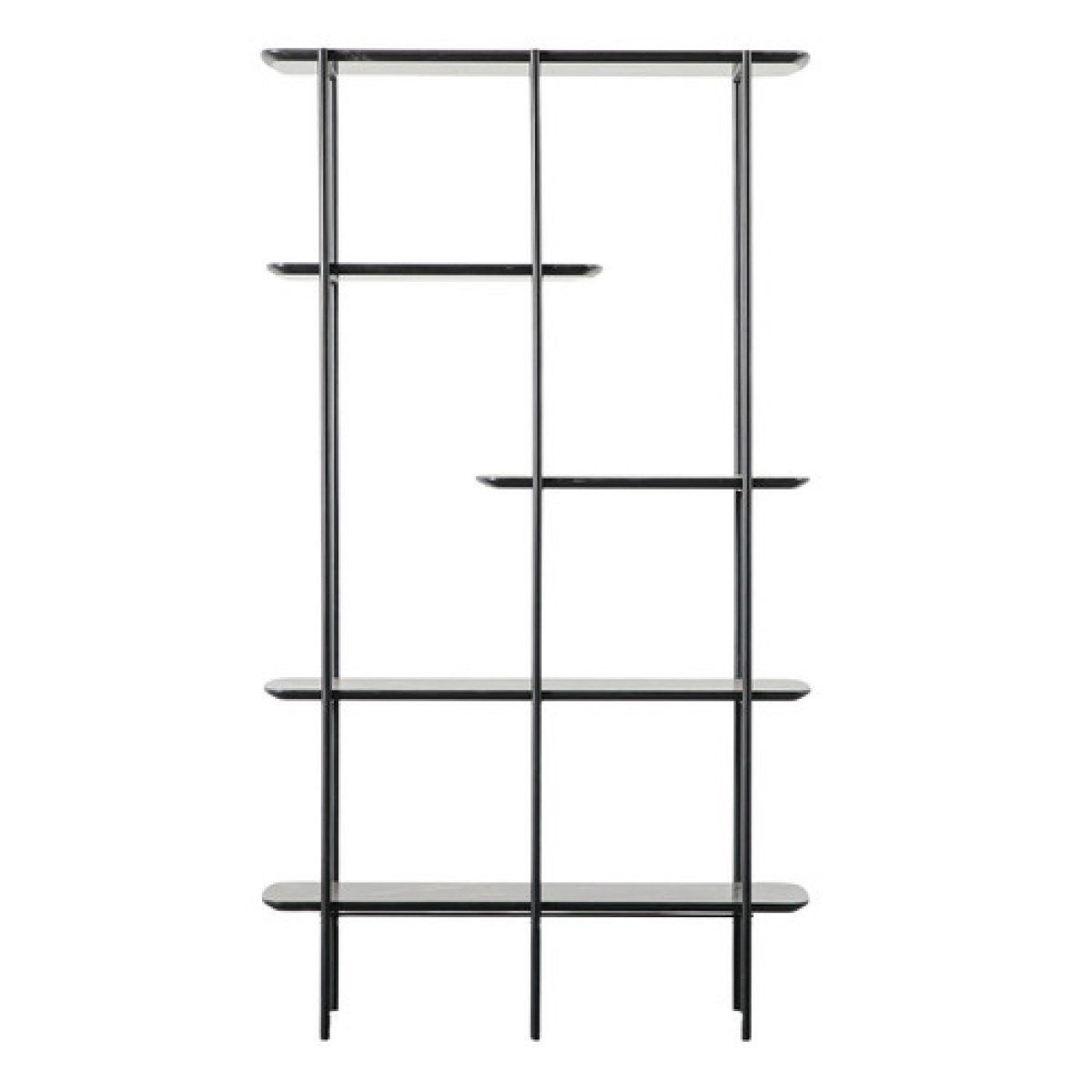 Black Marble Ludworth 4 Tier Display Shelf - Image 1
