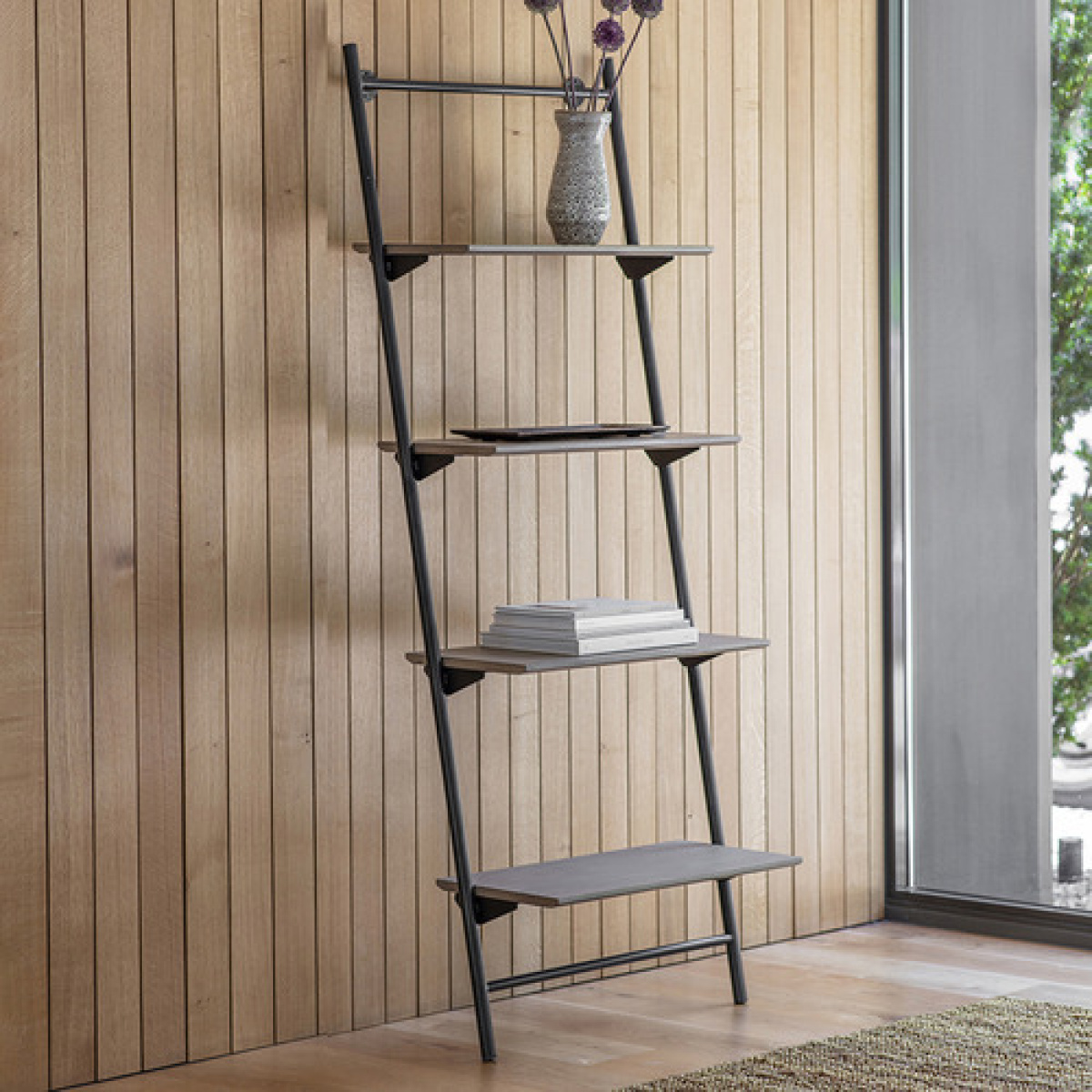 Black Tyron Ladder Display Shelf - Image 2