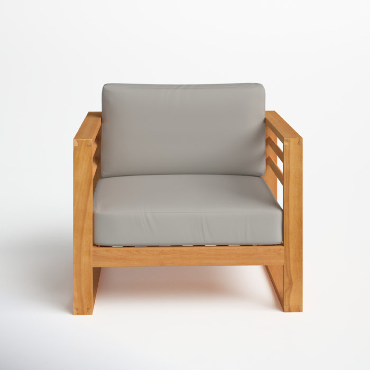 Felipa Teak Patio Chair with Cushions - Image 1
