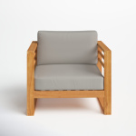 Felipa Teak Patio Chair with Cushions