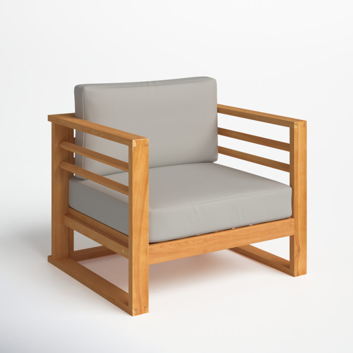 Felipa Teak Patio Chair with Cushions - Image 3