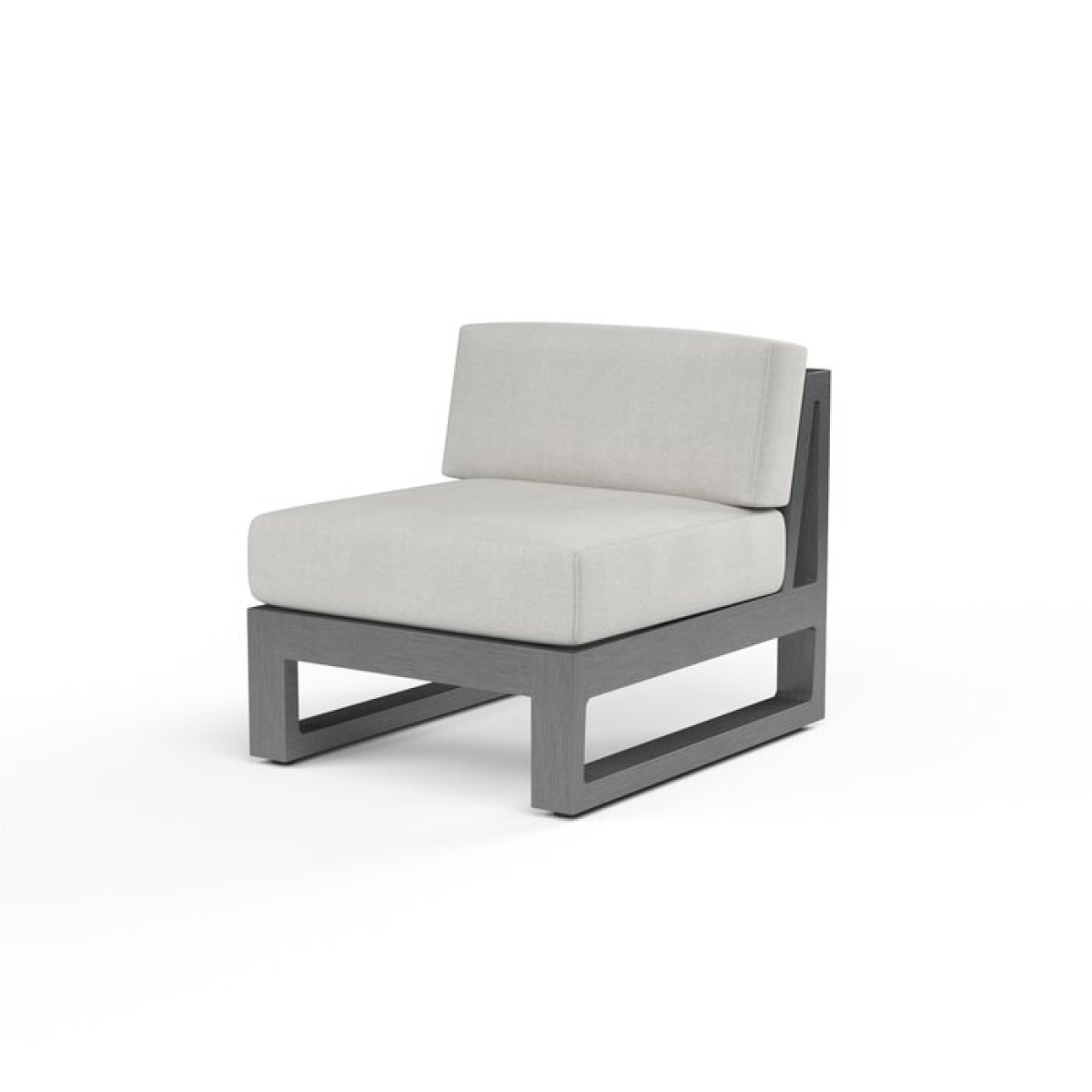 Georgie Armless Patio Chair with Sunbrella Cushions - Image 2