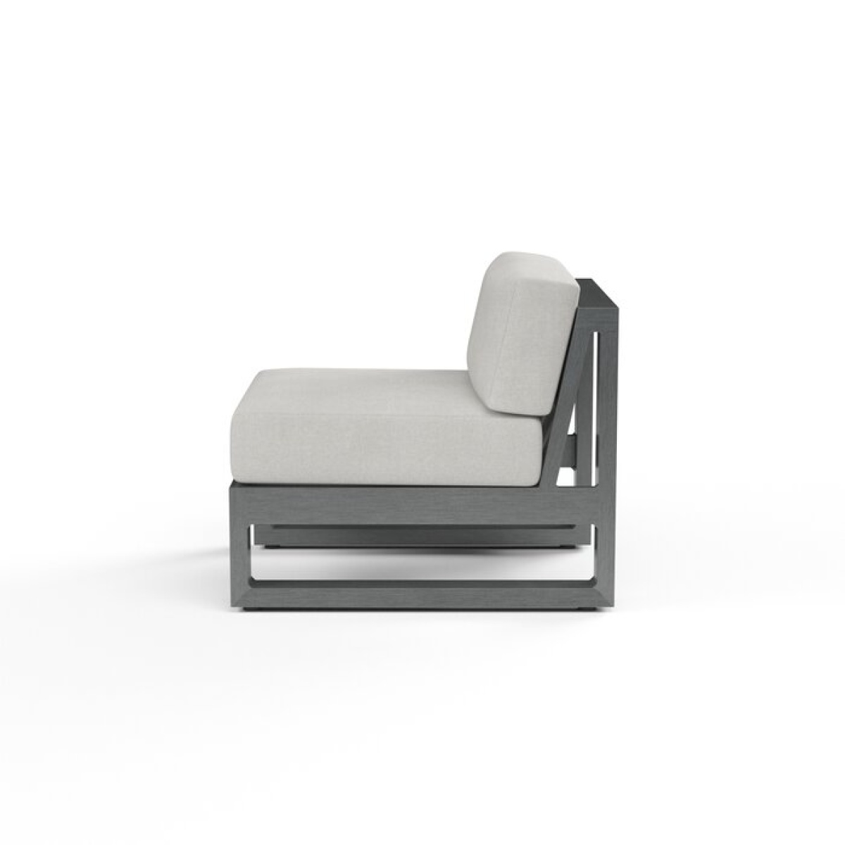 Georgie Armless Patio Chair with Sunbrella Cushions - Image 3