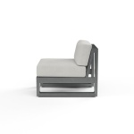 Georgie Armless Patio Chair with Sunbrella Cushions - Image 3