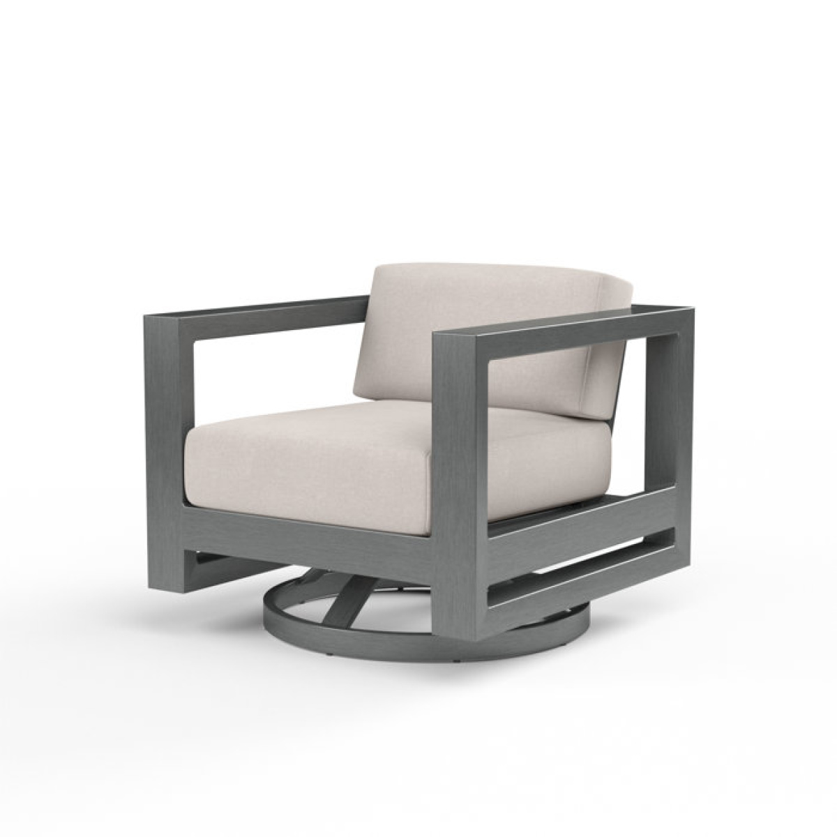 ORTUN 30" Metal Outdoor Chair with Cushions by Real Flame - Image 1