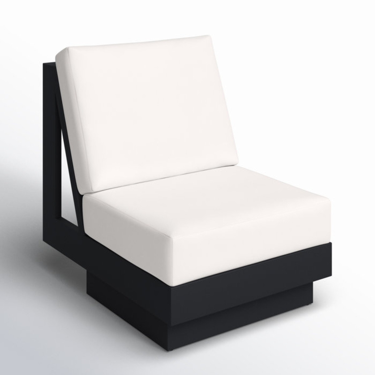Lucca Metal Swivel Outdoor Lounge Chair with Sunbrella Cushions - Image 2