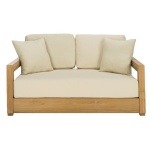 Melrose 52.75'' Teak Outdoor Loveseat
