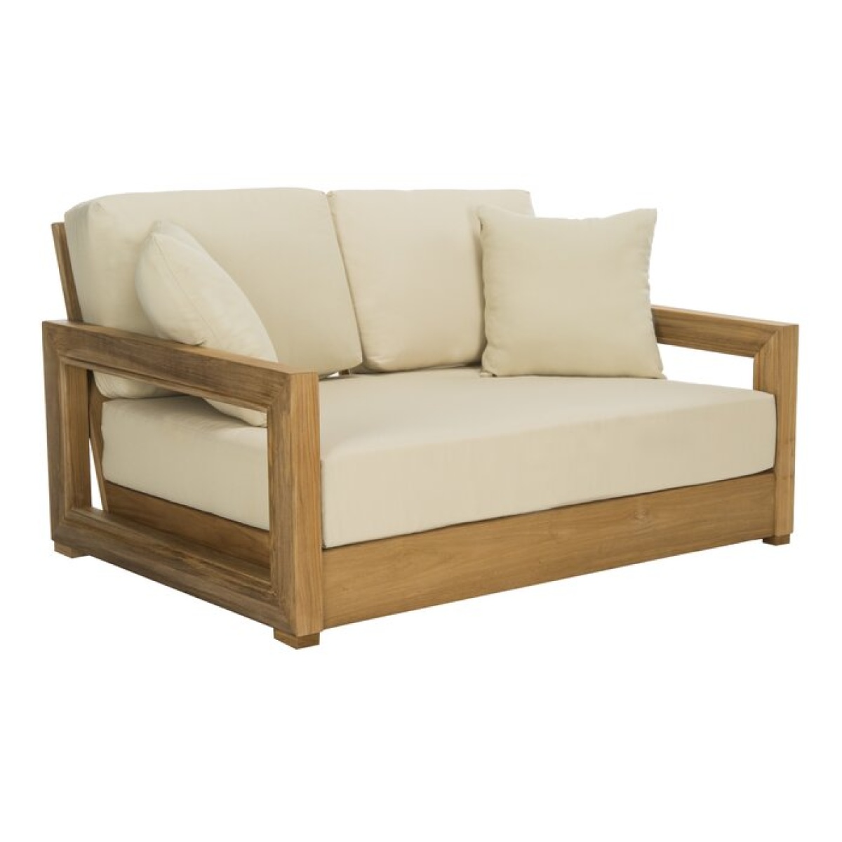 Melrose 52.75'' Teak Outdoor Loveseat - Image 3