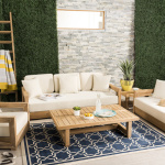 Melrose 76.55'' Teak Outdoor Sofa - Image 3