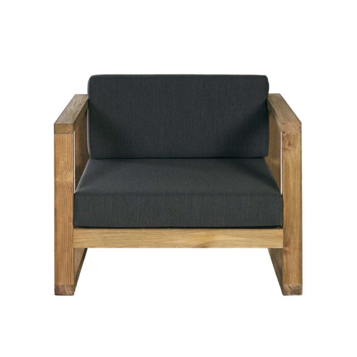 Morlan Teak Patio Chair with Cushions - Image 1