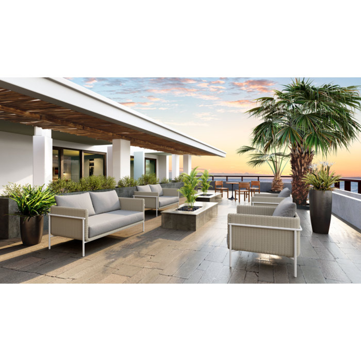 Morriston 58.7'' Outdoor Loveseat - Image 3