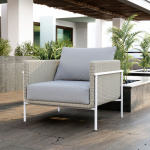 Morriston Outdoor Armless Lounge Chair with Cushion - Image 2