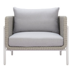 Morriston Outdoor Armless Lounge Chair with Cushion