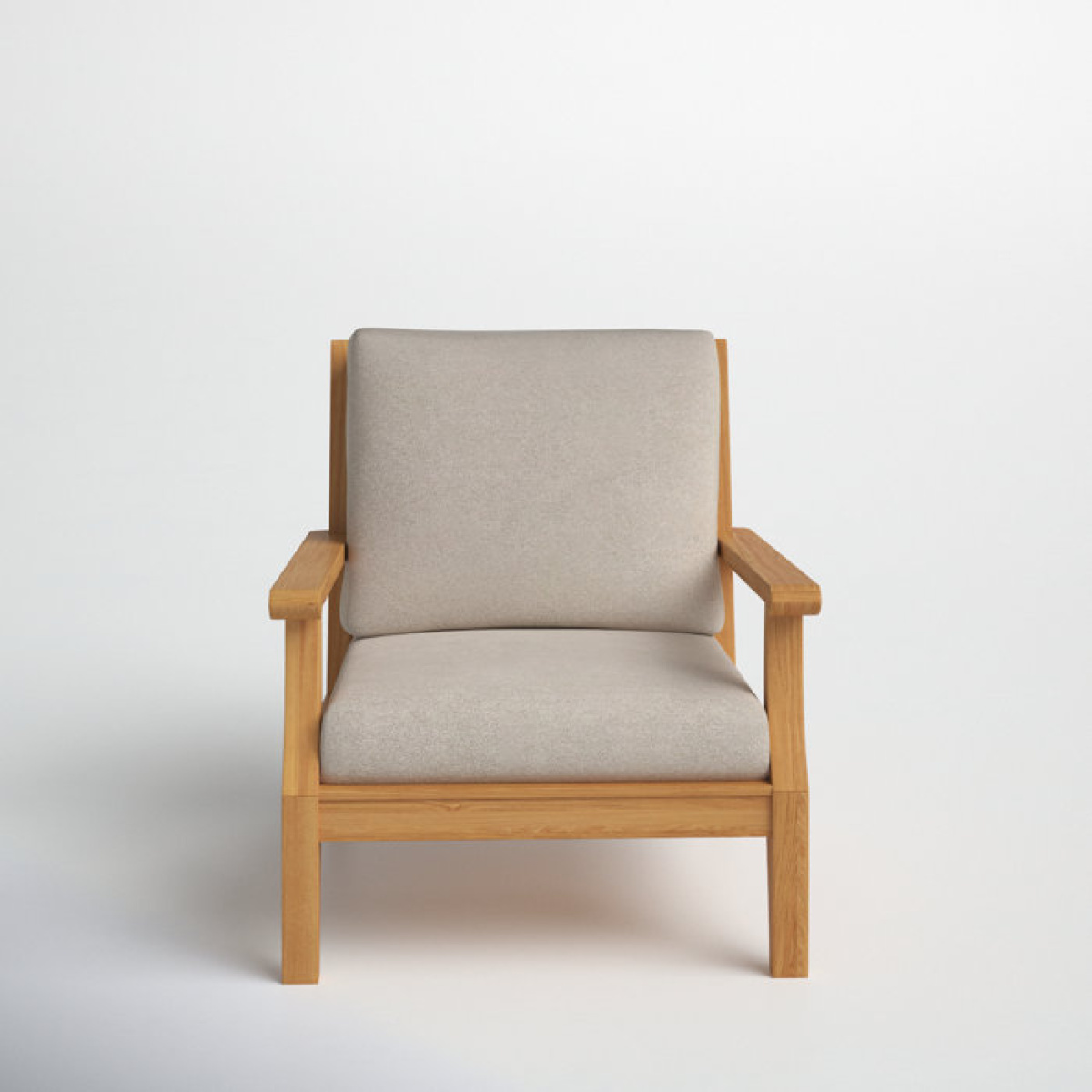 Nichols Teak Patio Chair with Sunbrella Cushions - Image 1