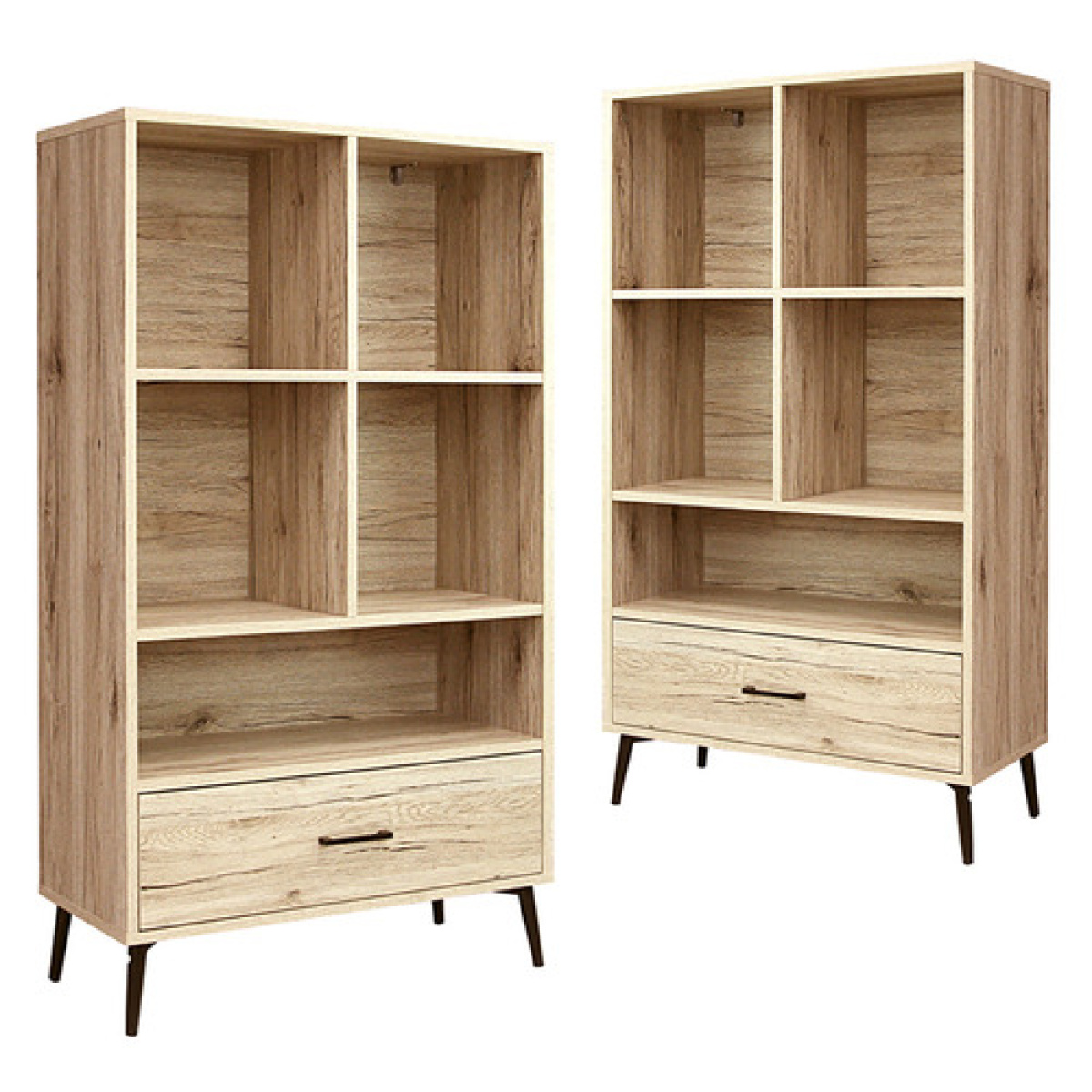 Niva 3 Tier Bookcases (Set of 2) - Image 1