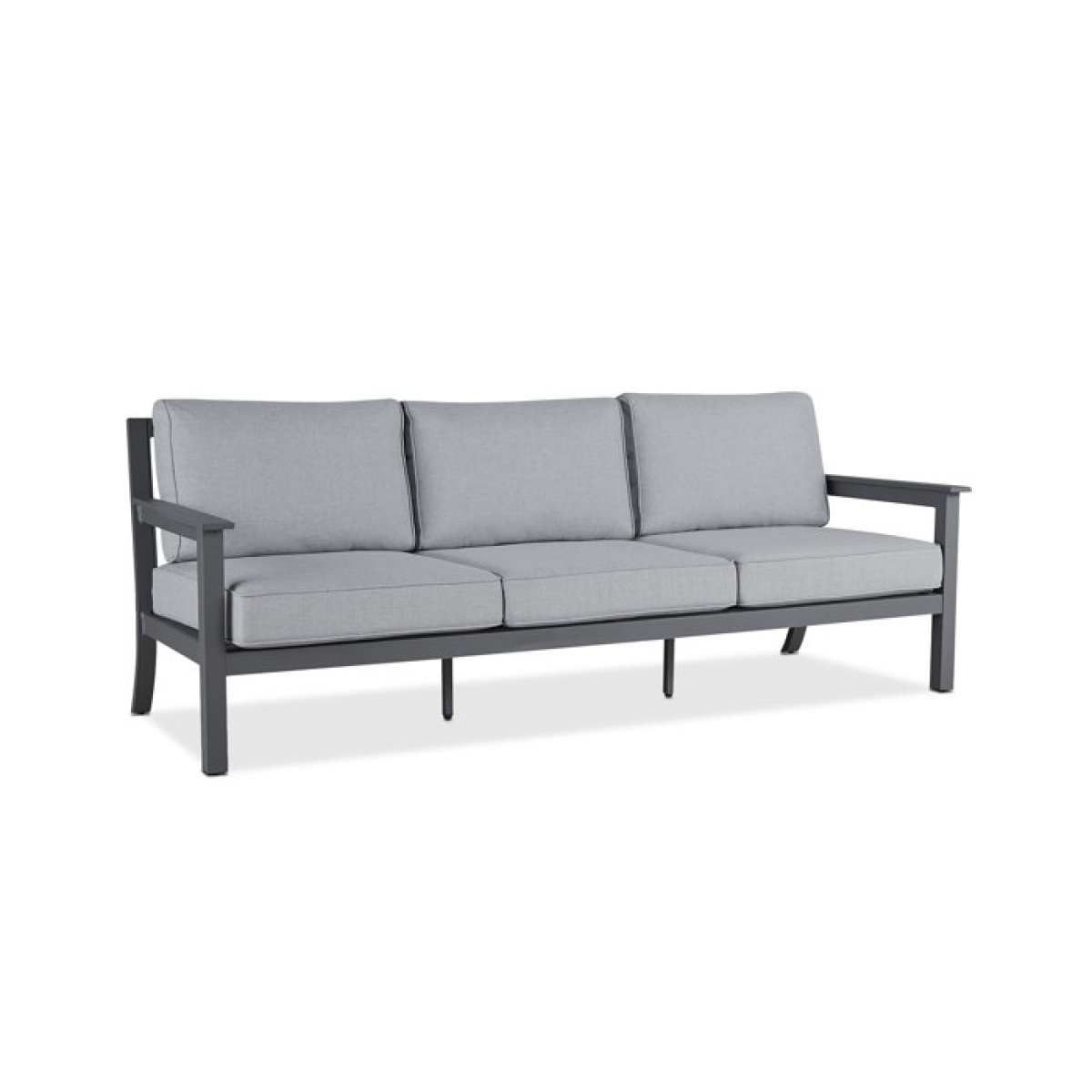 ORTUN 80" Metal Outdoor Couch with Cushions by Real Flame - Image 1