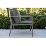 Outdoor Armless Lounge Chair with Cushion (Set of 2) - Image 3