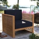 Rayana Teak Wood Outdoor Patio Armchair - Image 2