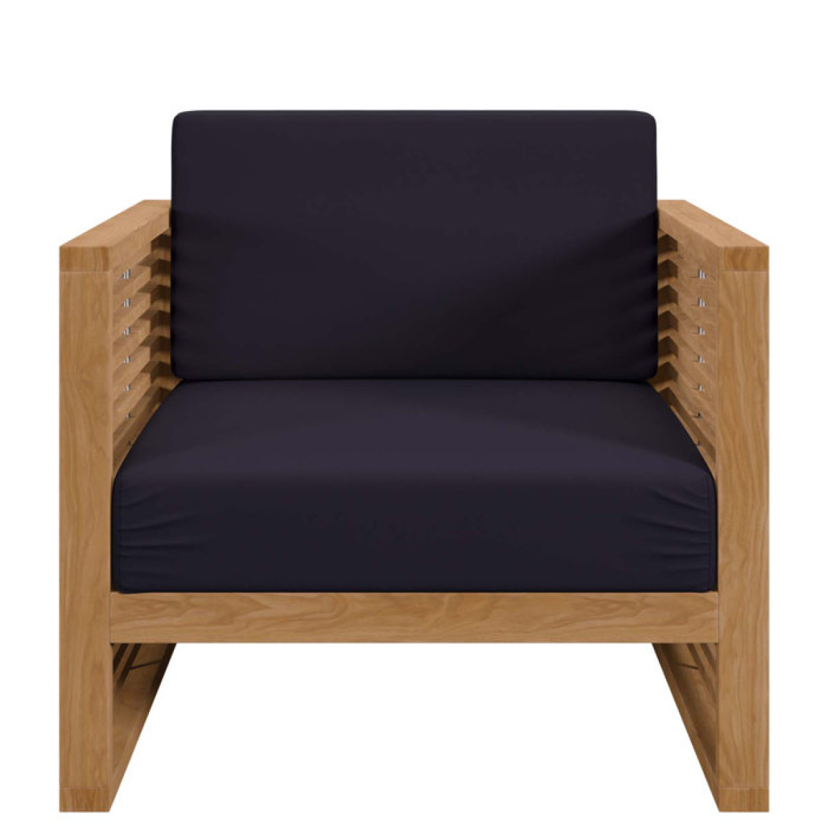 Rayana Teak Wood Outdoor Patio Armchair - Image 1