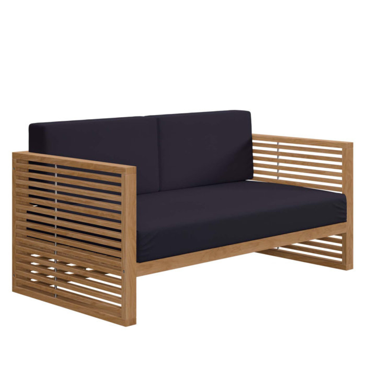 Rayana Teak Wood Outdoor Patio Loveseat - Image 1