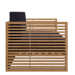 Rayana Teak Wood Outdoor Patio Loveseat - Image 3
