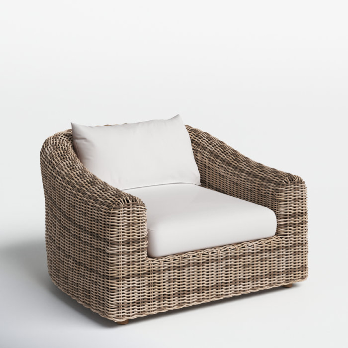 Roshina Teak Outdoor Armless Lounge Chair with Cushion - Image 3