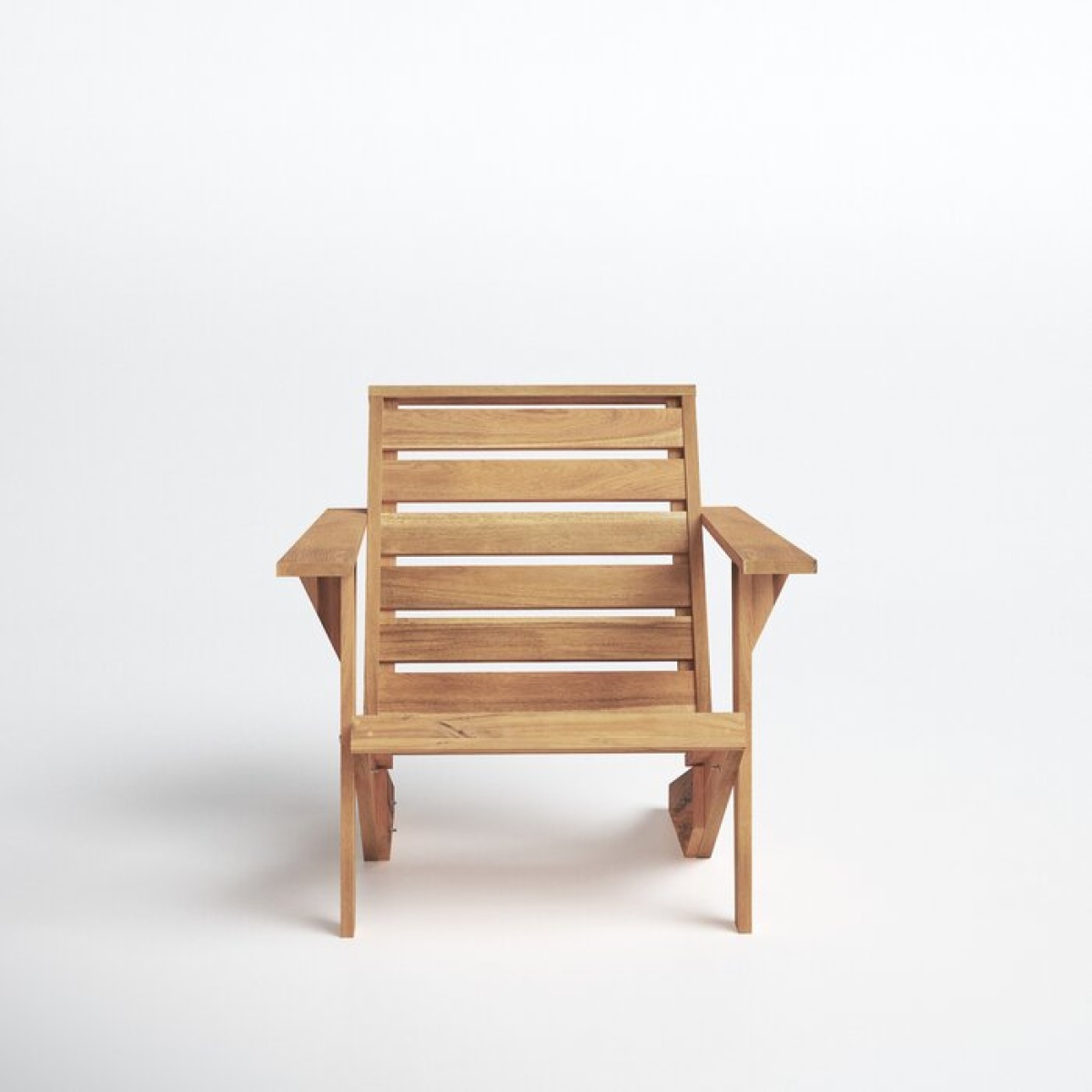 Ursa Acacia Outdoor Adirondack Chair - Image 1