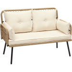 Veda 44.9'' Wicker Outdoor Loveseat