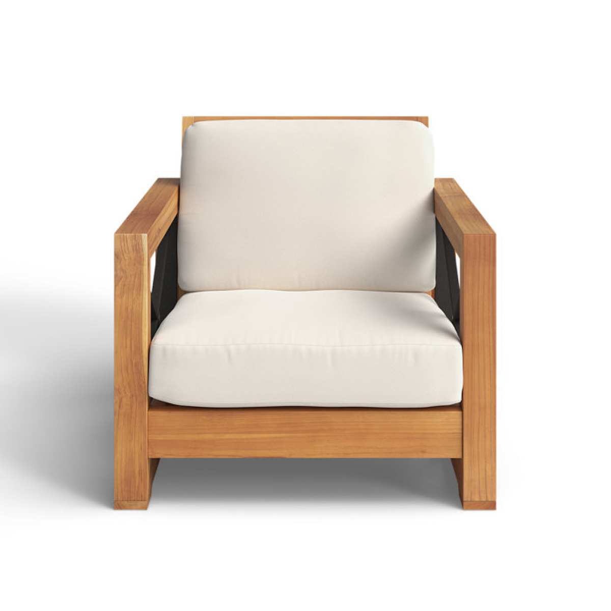 Vella Teak Patio Chair with Cushions - Image 1