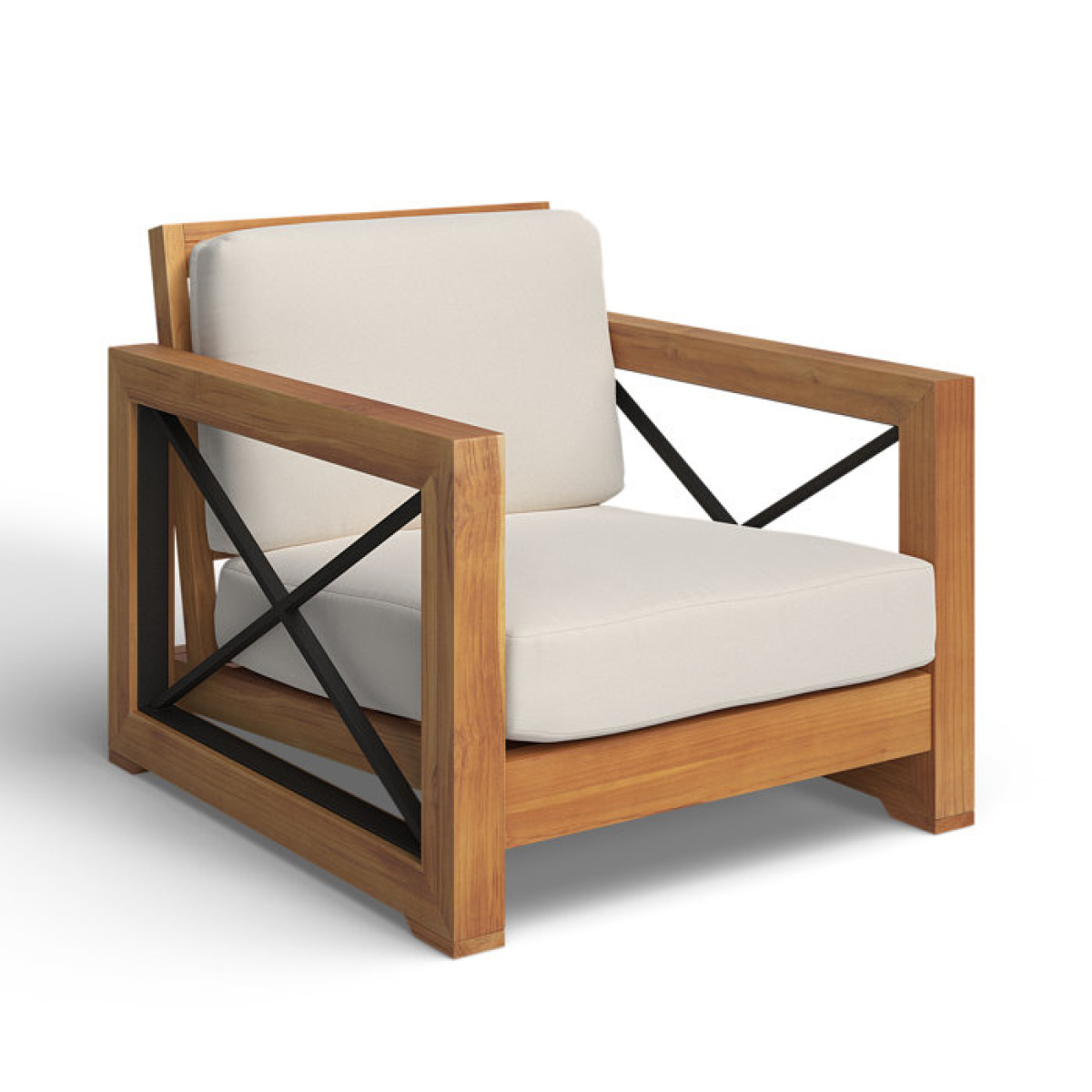 Vella Teak Patio Chair with Cushions - Image 3