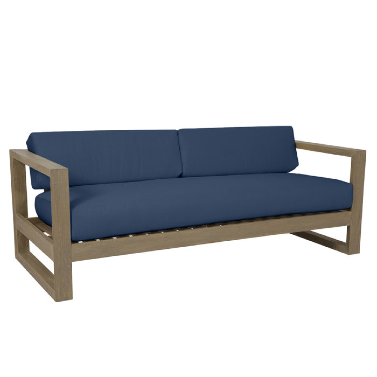 Vienna 90'' Teak Outdoor Sofa with Sunbrella Cushions - Image 2