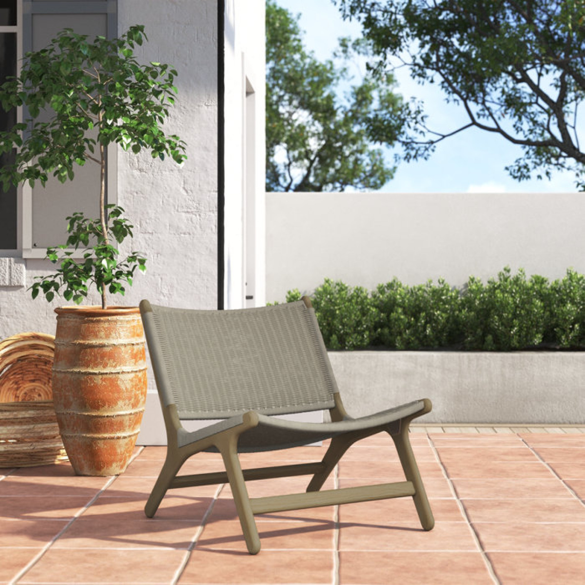 Vienna Teak Patio Chair - Image 2
