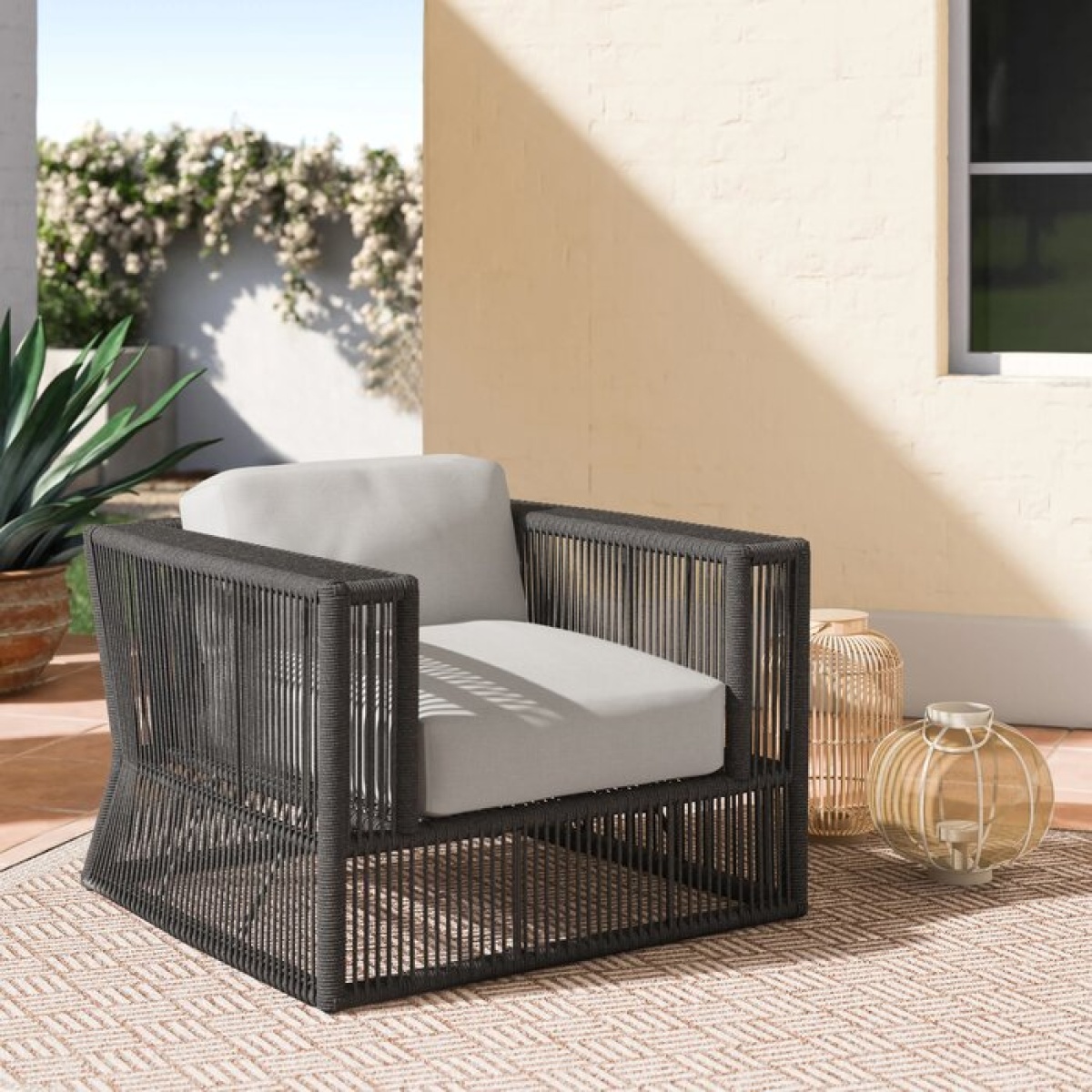 Zelie Patio Chair with Sunbrella Cushions - Image 2