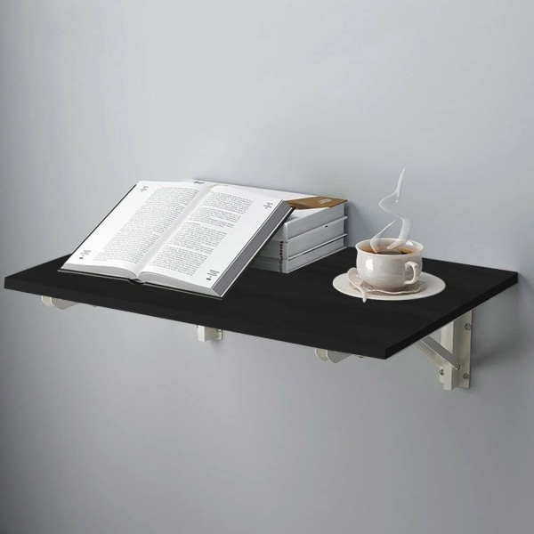 Home Gallery Wall mounted folding desk 90 x 50 cm black