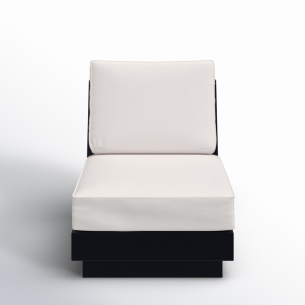 Lucca Metal Outdoor Lounge Chair with Sunbrella Cushions