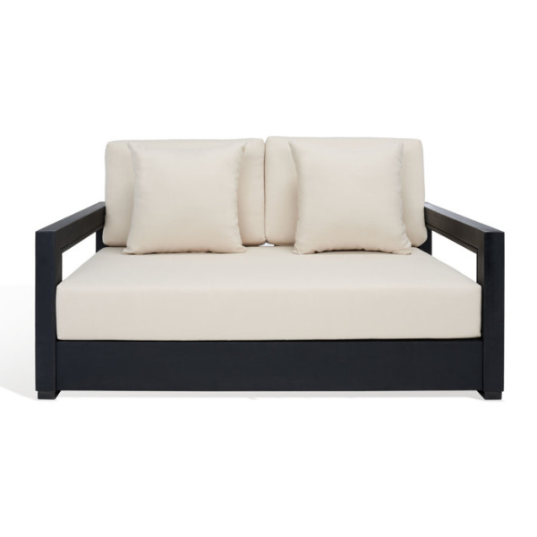 Melrose 52.75'' Metal Outdoor Loveseat