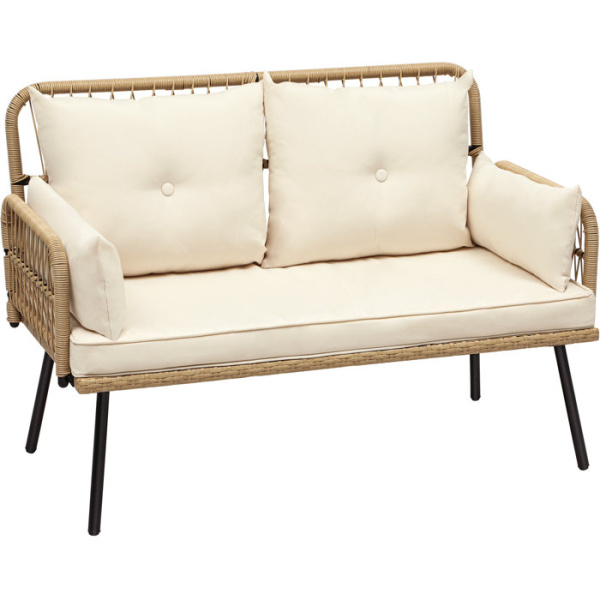 Veda 44.9'' Wicker Outdoor Loveseat