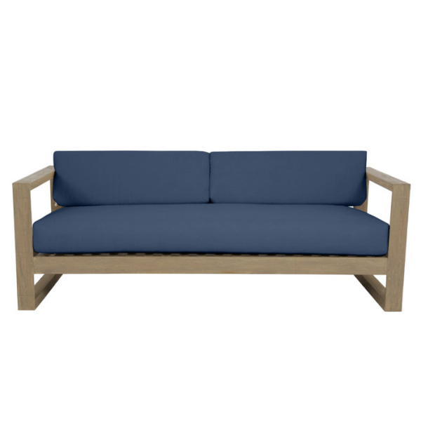 Vienna 90'' Teak Outdoor Sofa with Sunbrella Cushions
